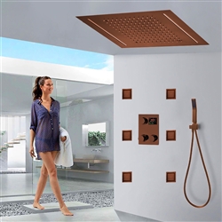 Aqua Piazza Diverter Complete Shower System With Rough In Valve